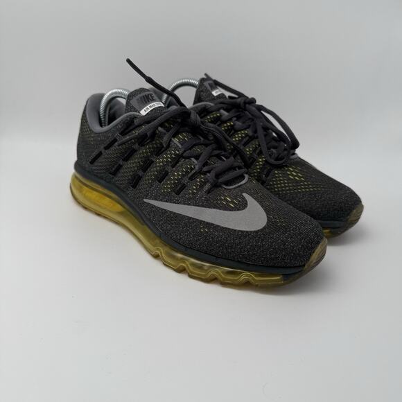 Nike Air Max 2016 Men’s Size 8 US Anthracite Reflect Silver Yellow 806771- 007 - Picture 1 of 10